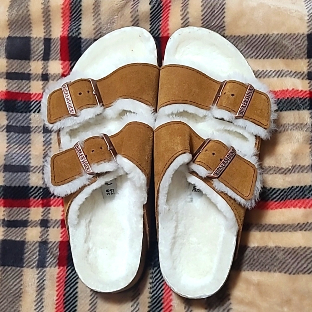 Birkenstock Arizona Shearling Slide Sandal